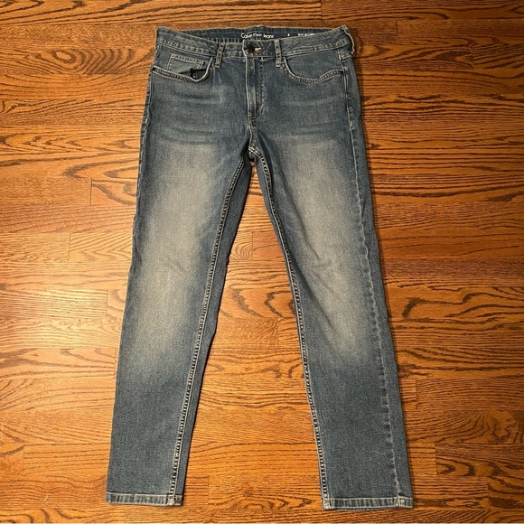 Calvin Klein Jeans Blue Denim Slim Boyfriend Jeans - Women's Size 8 - Picture 1 of 14
